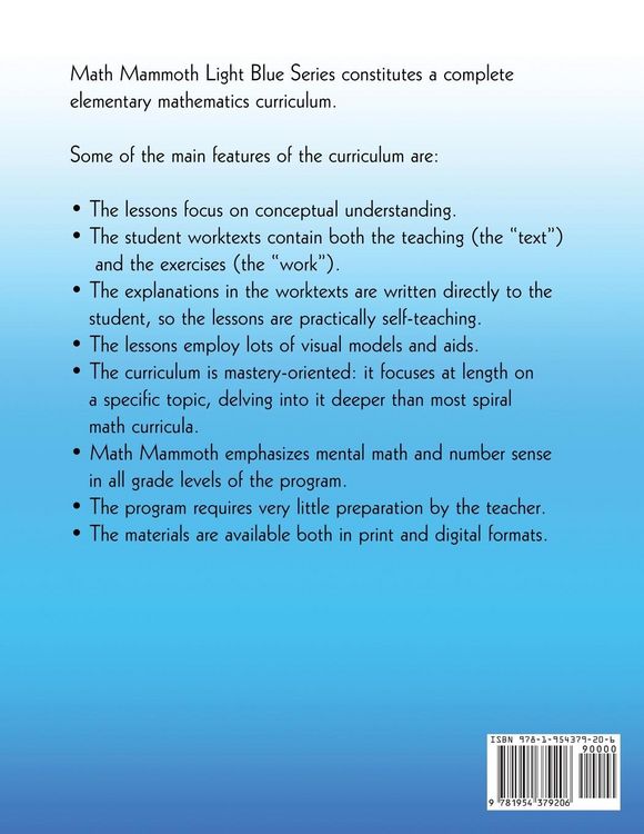 Produktbild: Math Mammoth Grade 7-B Worktext