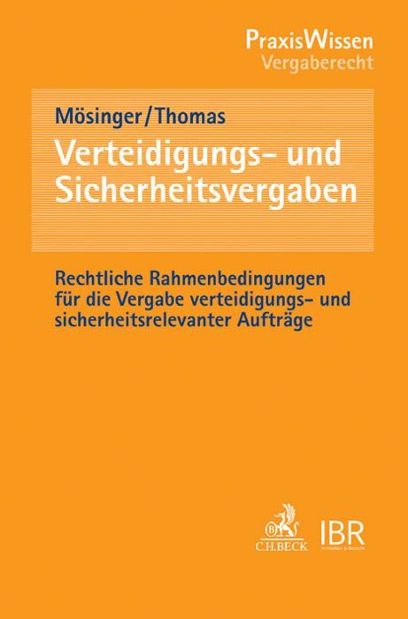 Produktbild: Verteidigungs- und Sicherheitsvergaben