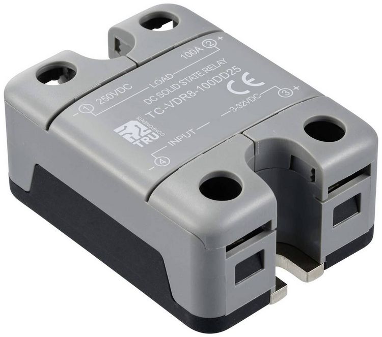 Produktbild: TRU COMPONENTS Halbleiterrelais TC-12705376 100 A Schaltspannung (max.): 250 V/DC Gleichstromschaltung 1 St.