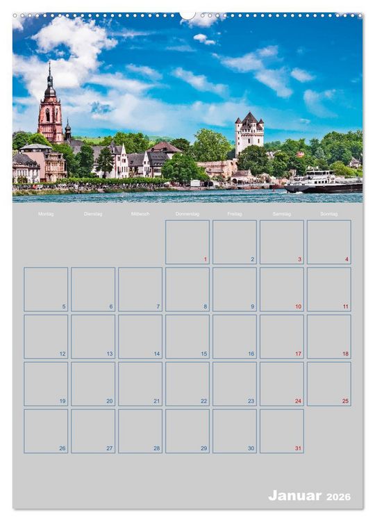Produktbild: ELTVILLE &ndash; Wein-, Sekt- und Rosenstadt am Rhein (hochwertiger Premium Wandkalender 2026 DIN A2 hoch), Kunstdruck in Hochglanz