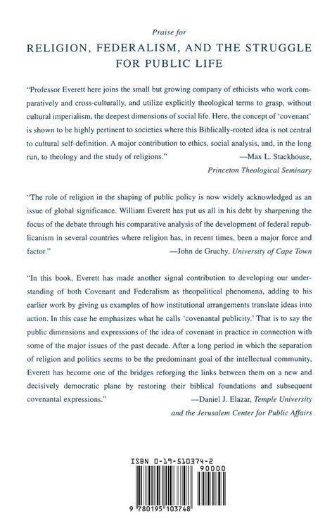 Produktbild: Religion, Federalism, and the Struggle for Public Life