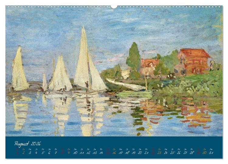 Produktbild: Typisch Monet (Wandkalender 2026 DIN A2 quer), CALVENDO Monatskalender