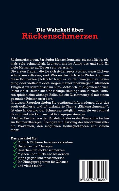 Produktbild: Die Wahrheit &uuml;ber R&uuml;ckenschmerzen