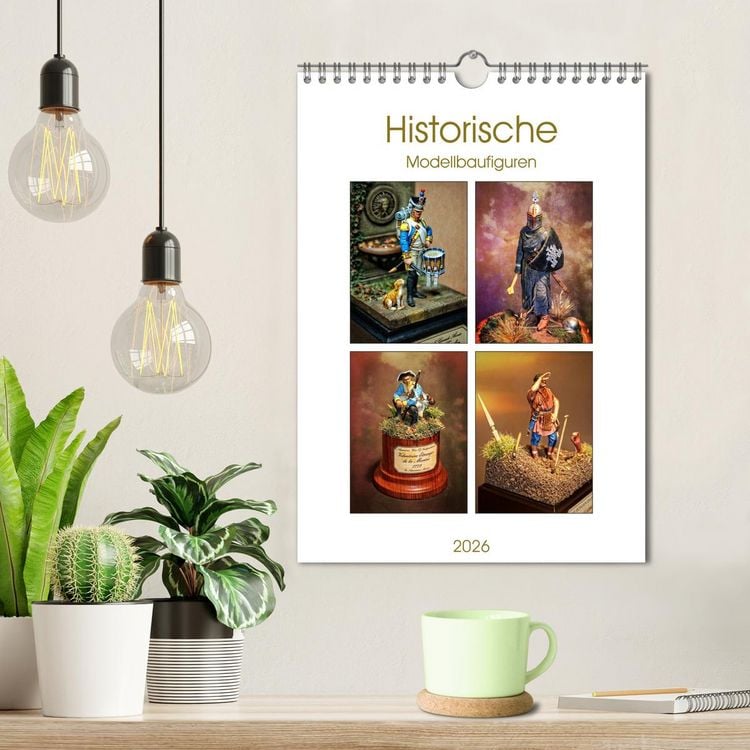 Produktbild: Historische Modellbaufiguren 2026 (Wandkalender 2026 DIN A4 hoch), CALVENDO Monatskalender