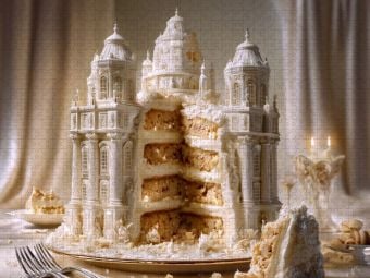 Produktbild: CALVENDO Puzzle Barockpalast-Torte | 1000 Teile Lege-Gr&ouml;&szlig;e 64x48cm Foto-Puzzle f&uuml;r gl&uuml;ckliche Stunden
