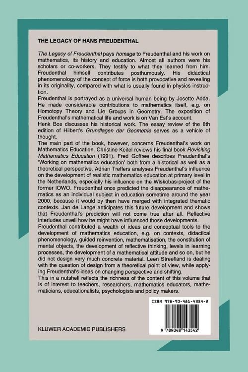 Produktbild: The Legacy of Hans Freudenthal