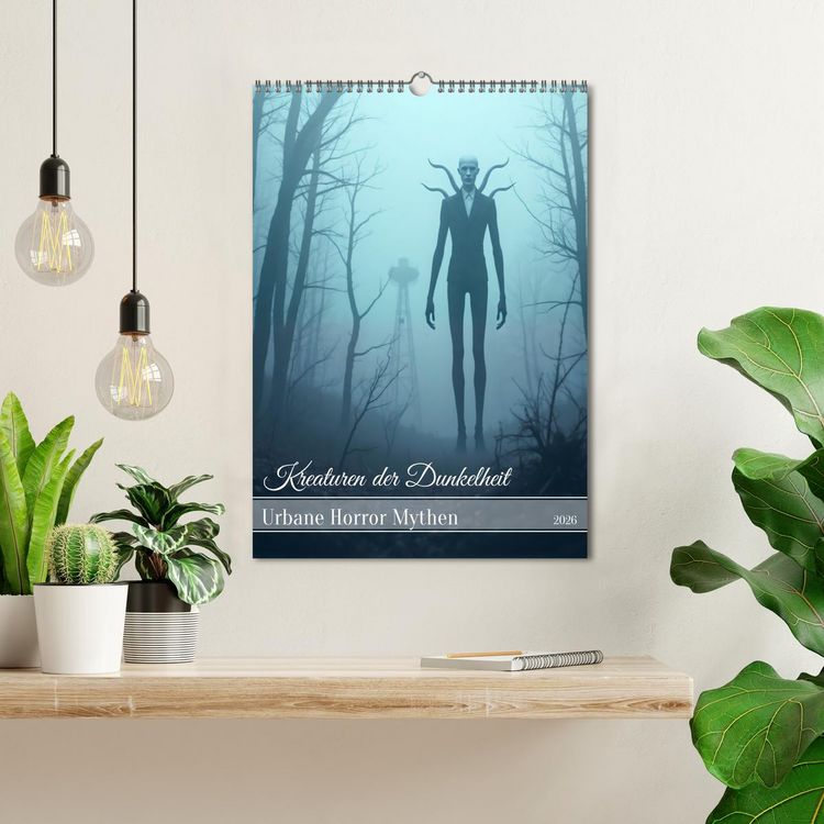 Produktbild: Kreaturen der Dunkelheit - Urbane Horror Mythen (Wandkalender 2026 DIN A3 hoch), CALVENDO Monatskalender