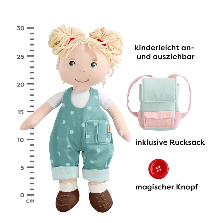 Produktbild: HABA Carmushka Puppe Tilli - bekannt aus &bdquo;Mein Knopf, ein Universum&ldquo;
