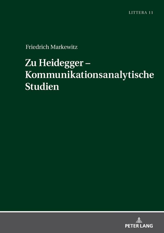 Produktbild: Zu Heidegger &ndash; Kommunikationsanalytische Studien
