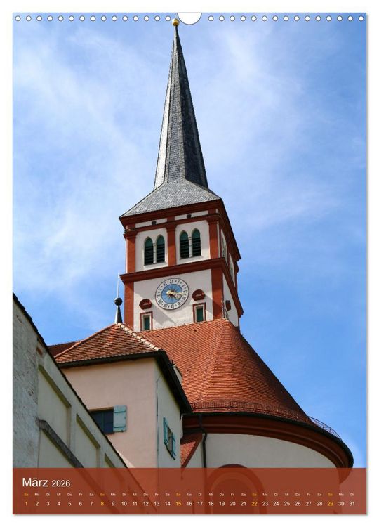 Produktbild: Historische Altstadt Mindelheim (Wandkalender 2026 DIN A3 hoch), CALVENDO Monatskalender