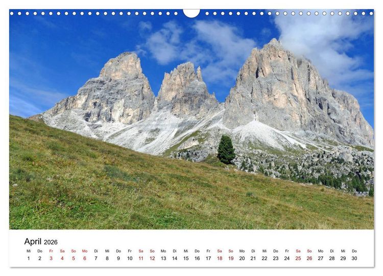 Produktbild: Wundersch&ouml;ne Landschaften in den Alpen (Wandkalender 2026 DIN A3 quer), CALVENDO Monatskalender