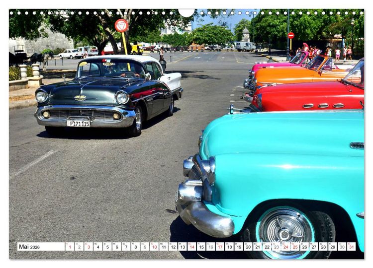 Produktbild: Golden Rocket 88 - Oldsmobile 1957 in Kuba (Wandkalender 2026 DIN A3 quer), CALVENDO Monatskalender