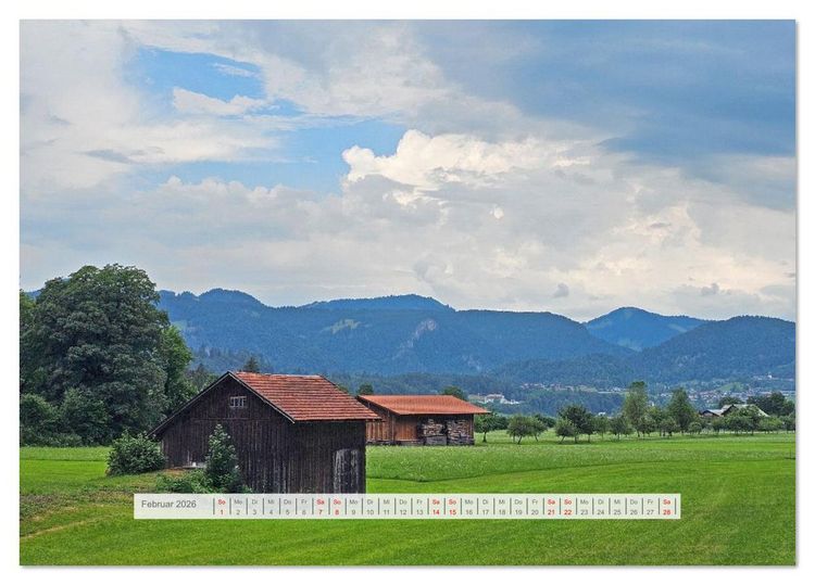 Produktbild: Der Illerradweg zwischen Oberstdorf und Ulm (Tischkalender 2026 DIN A5 quer), CALVENDO Monatskalender