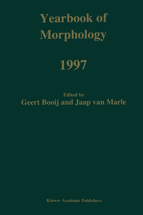 Produktbild: Yearbook of Morphology 1997