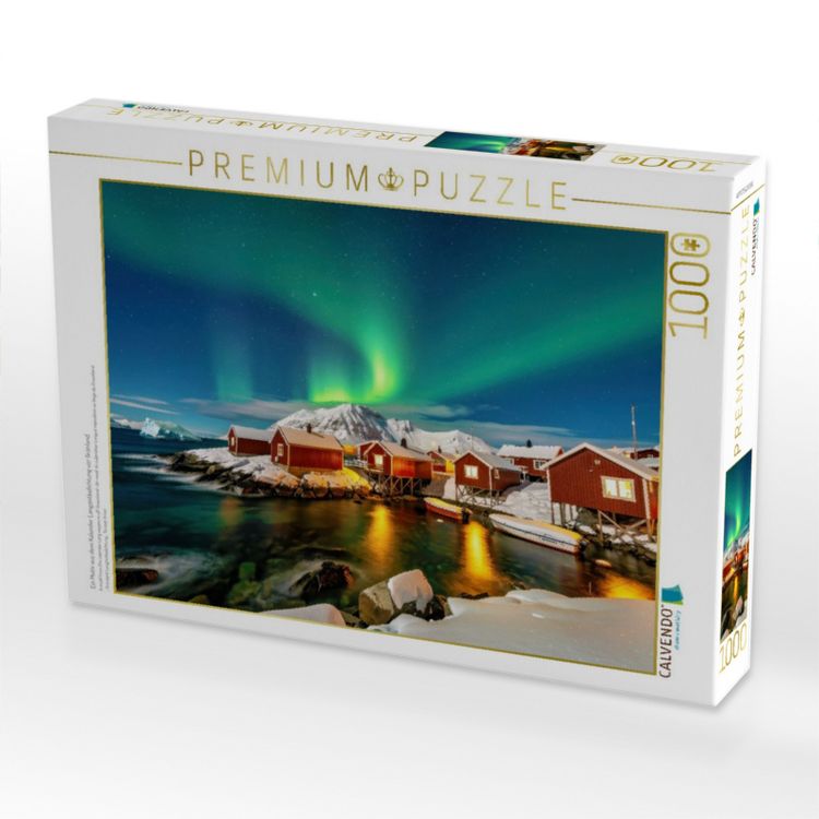 Produktbild: CALVENDO Puzzle Ein Motiv aus dem Kalender Langzeitbelichtung vor Gr&ouml;nland | 1000 Teile Lege-Gr&ouml;&szlig;e 64x48cm Foto-Puzzle f&uuml;r gl&uuml;ckliche Stunden