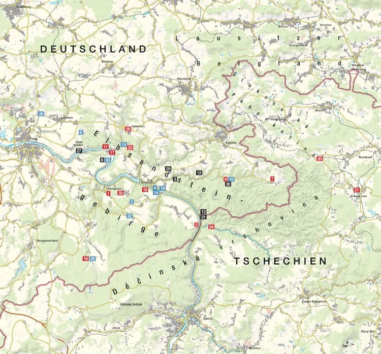 Produktbild: Panoramawege Elbsandsteingebirge