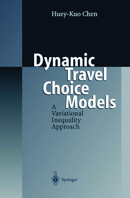 Produktbild: Dynamic Travel Choice Models