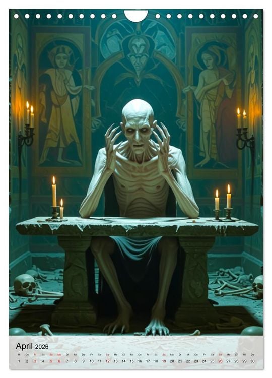 Produktbild: Monster der Literaturgeschichte (Wandkalender 2026 DIN A4 hoch), CALVENDO Monatskalender