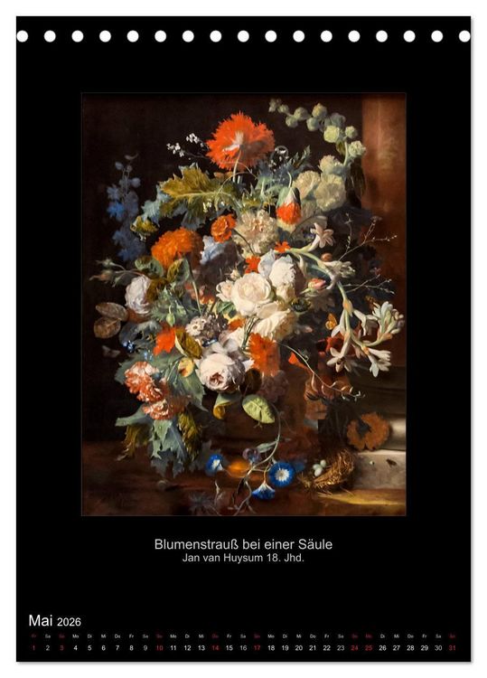 Produktbild: Stillleben - Illusionistische Malerei der Renaissance (Tischkalender 2026 DIN A5 hoch), CALVENDO Monatskalender