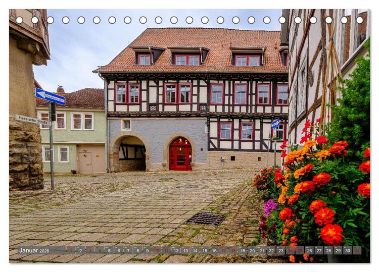 Produktbild: Ein Blick auf Treffurt (Tischkalender 2026 DIN A5 quer), CALVENDO Monatskalender
