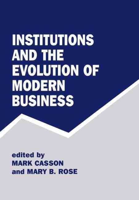 Produktbild: Institutions and the Evolution of Modern Business