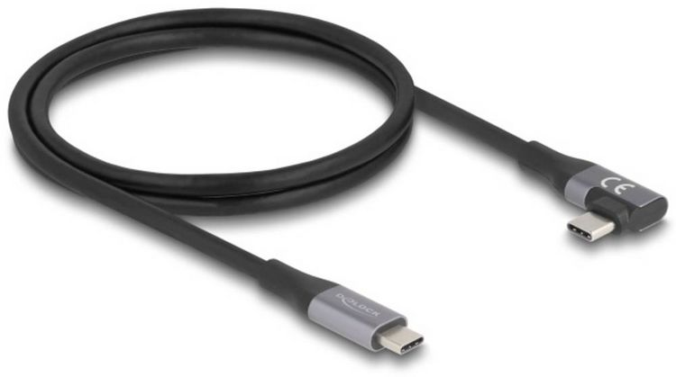 Produktbild: Delock USB-C&reg; Kabel USB-C&reg; Stecker, USB-C&reg; Stecker 1.00m Schwarz 81131