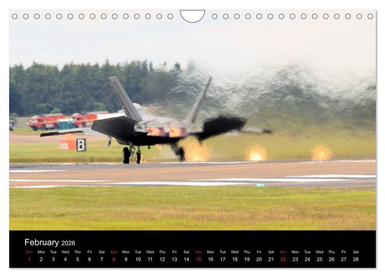 Produktbild: Lockheed Martin F-22A Raptor (Wall Calendar 2026 DIN A4 landscape), CALVENDO 12 Month Wall Calendar