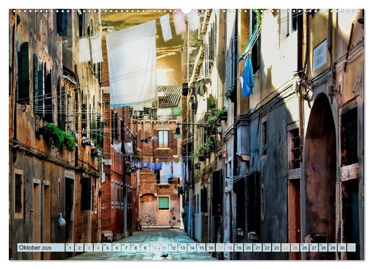 Produktbild: Venedig - sehr privat (hochwertiger Premium Wandkalender 2026 DIN A2 quer), Kunstdruck in Hochglanz