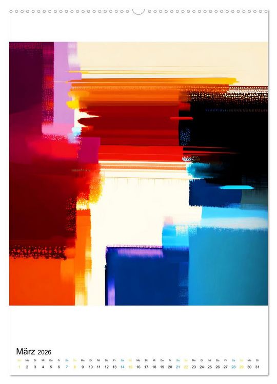 Produktbild: Modern ART Farbkompositionen (Wandkalender 2026 DIN A2 hoch), CALVENDO Monatskalender