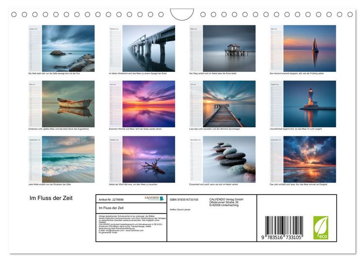 Produktbild: Im Fluss der Zeit (Wandkalender 2026 DIN A4 quer), CALVENDO Monatskalender