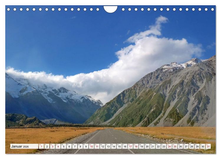Produktbild: Sehnsuchtsziel Neuseeland (Wandkalender 2026 DIN A4 quer), CALVENDO Monatskalender