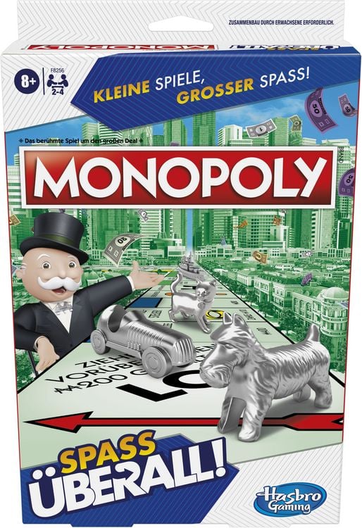 Produktbild: Hasbro F8256GC0 - Monopoly Kompakt, Reisespiel