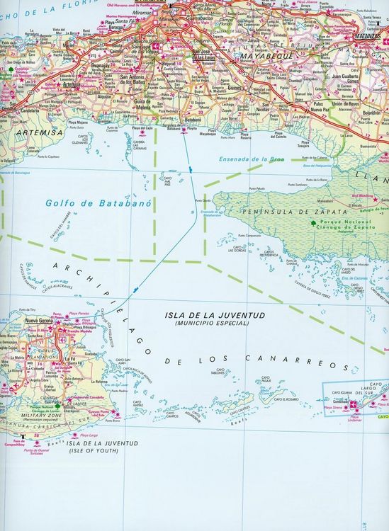 Produktbild: Nelles Map Landkarte Cuba/Kuba