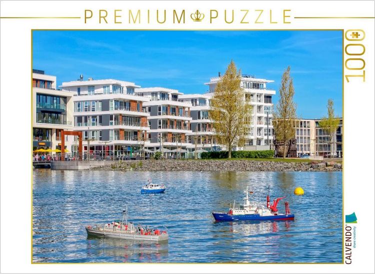 Produktbild: CALVENDO Puzzle Dortmund Phoenix See Bootsverkehr | 1000 Teile Lege-Gr&ouml;&szlig;e 64x48cm Foto-Puzzle f&uuml;r gl&uuml;ckliche Stunden