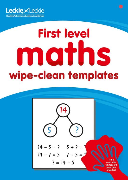 Produktbild: First Level Wipe-Clean Maths Templates for CfE Primary Maths
