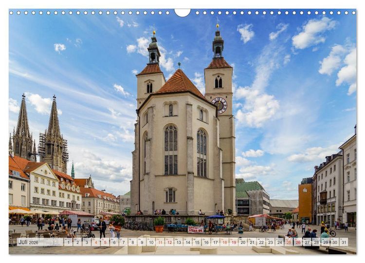 Produktbild: Regensburg Stadtansichten (Wandkalender 2026 DIN A3 quer), CALVENDO Monatskalender