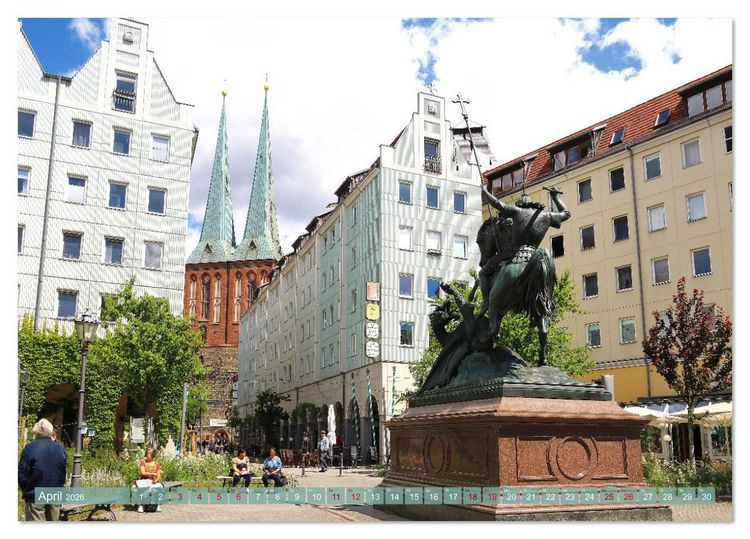 Produktbild: In Berlins Mitte (Tischkalender 2026 DIN A5 quer), CALVENDO Monatskalender