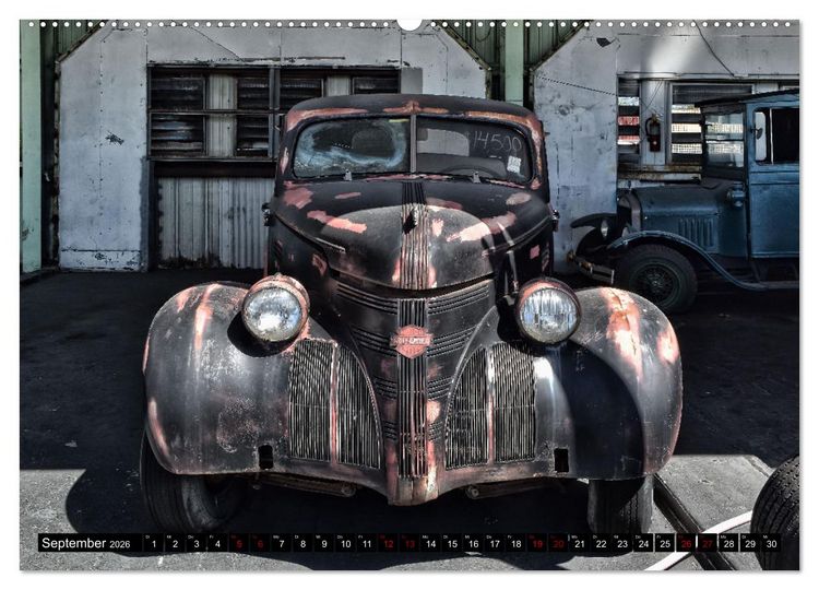 Produktbild: Florida Junk Cars (hochwertiger Premium Wandkalender 2026 DIN A2 quer), Kunstdruck in Hochglanz