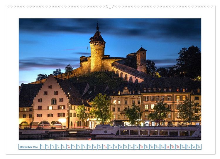 Produktbild: Schaffhausen - n&ouml;rdlichste Stadt der Schweiz (hochwertiger Premium Wandkalender 2026 DIN A2 quer), Kunstdruck in Hochglanz