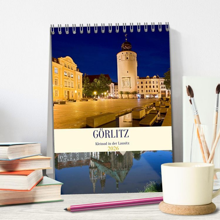 Produktbild: G&Ouml;RLITZ - Kleinod in der Lausitz (Tischkalender 2026 DIN A5 hoch), CALVENDO Monatskalender