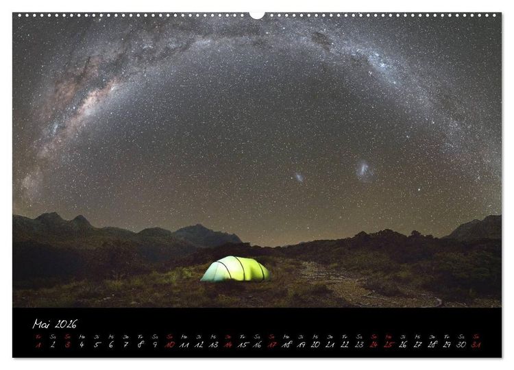 Produktbild: Faszination Milchstra&szlig;e - eine Reise zu den Nachtlandschaften unserer Erde (Wandkalender 2026 DIN A2 quer), CALVENDO Monatskalender