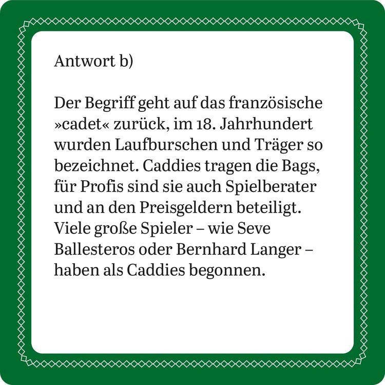 Produktbild: Das Golf-Quiz (Neuauflage)