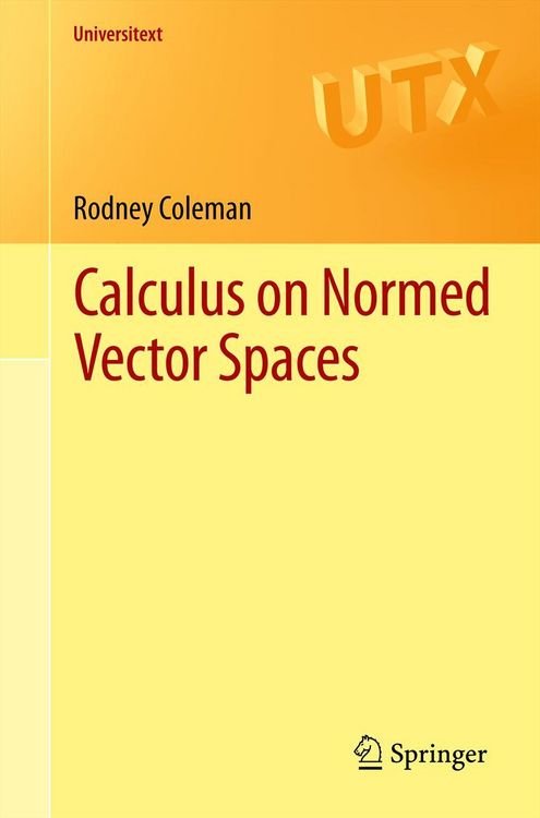 Produktbild: Calculus on Normed Vector Spaces