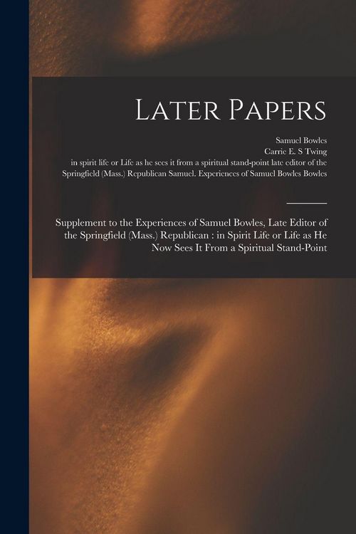 Produktbild: Later Papers