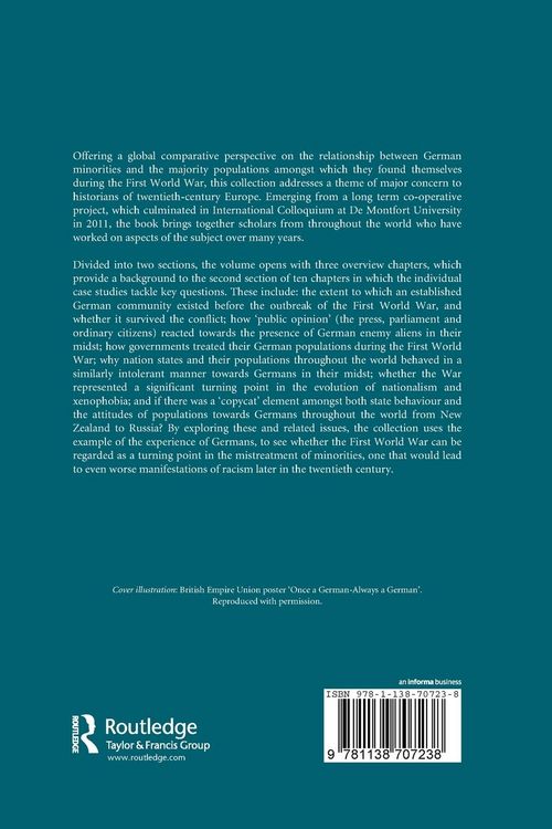 Produktbild: Germans as Minorities during the First World War