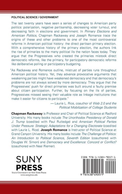 Produktbild: Primary Elections and American Politics