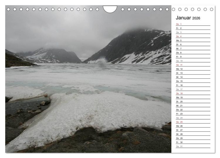 Produktbild: Norwegen und seine Sch&ouml;nheiten 2026 (Wandkalender 2026 DIN A4 quer), CALVENDO Monatskalender