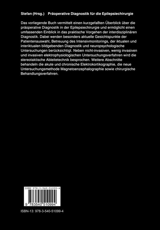 Produktbild: Pr&auml;operative Diagnostik f&uuml;r die Epilepsiechirurgie
