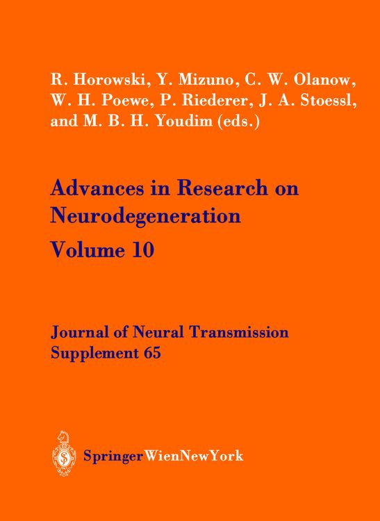Produktbild: Advances in Research on Neurodegeneration