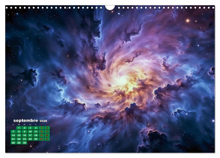 Produktbild: &Agrave; travers l'univers-L'incroyable voyage (Calendrier mural 2026 DIN A3 vertical), CALVENDO calendrier mensuel